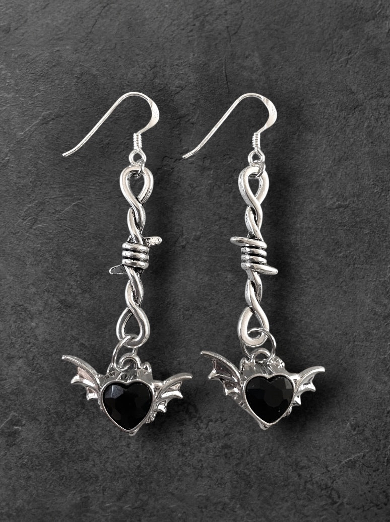 Wired Heart Earrings