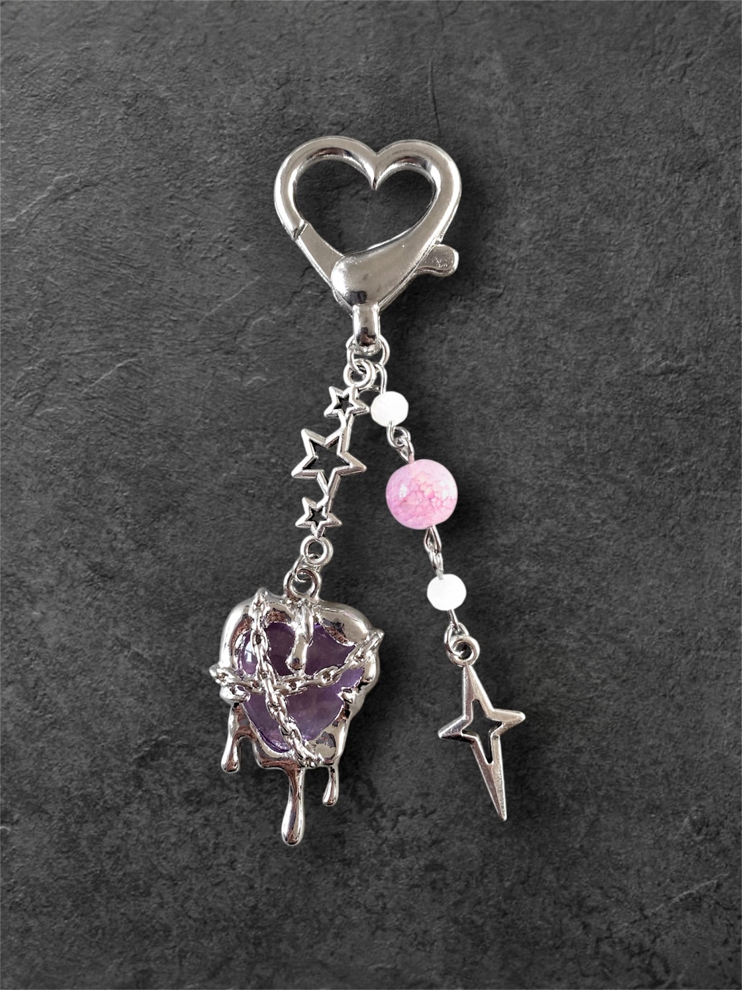 Starry Heart Keychain