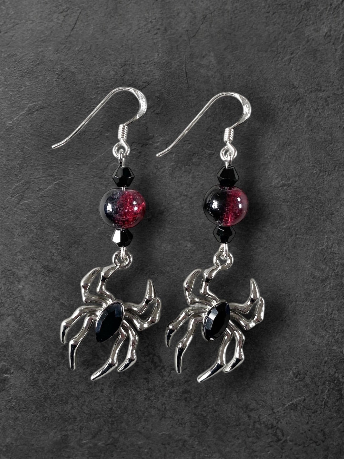Web of Night Earrings