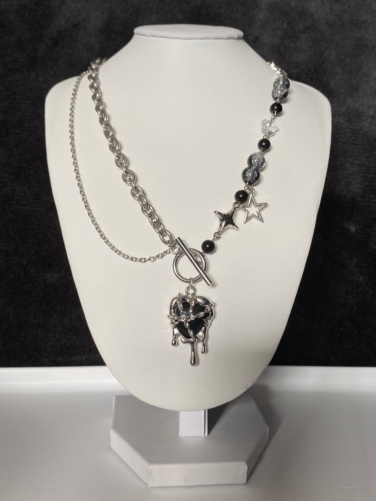 Glitch Heart Necklace