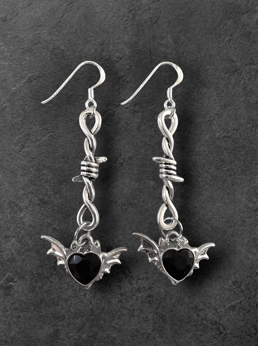 Wired Heart Earrings