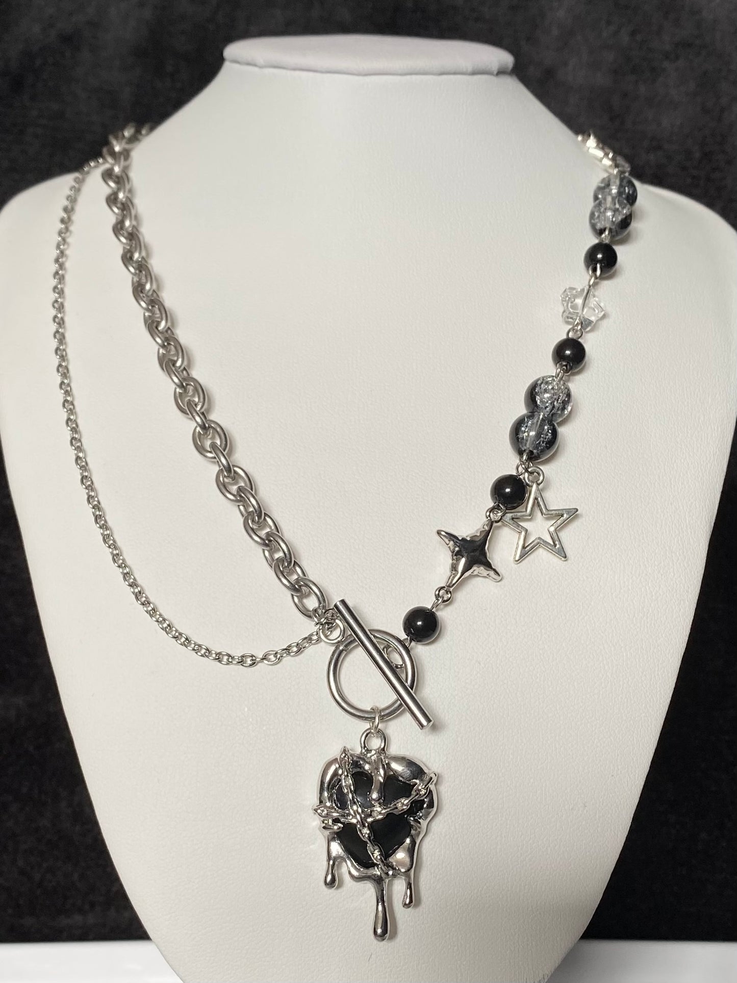 Glitch Heart Necklace