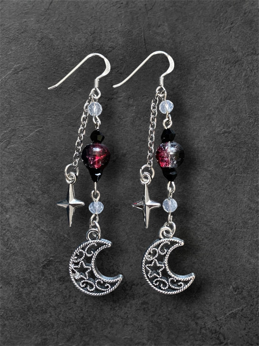 Vampire Moon Earrings