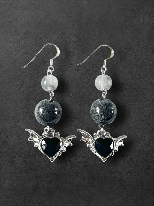 Shadow Bat Earrings