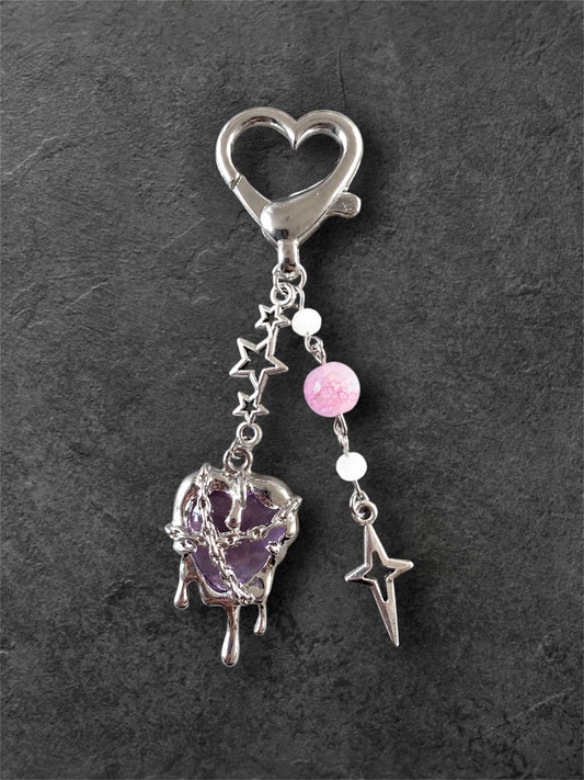 Starry Heart Keychain
