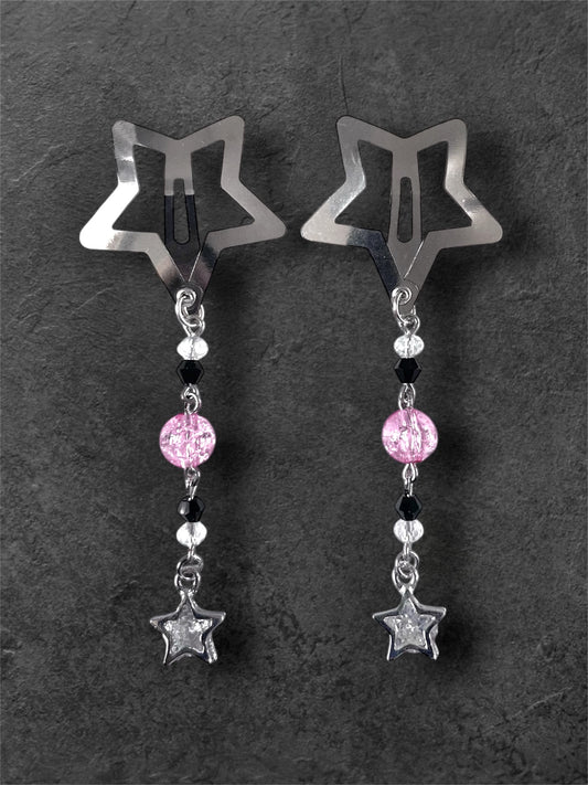 Pink Crush Star Clips