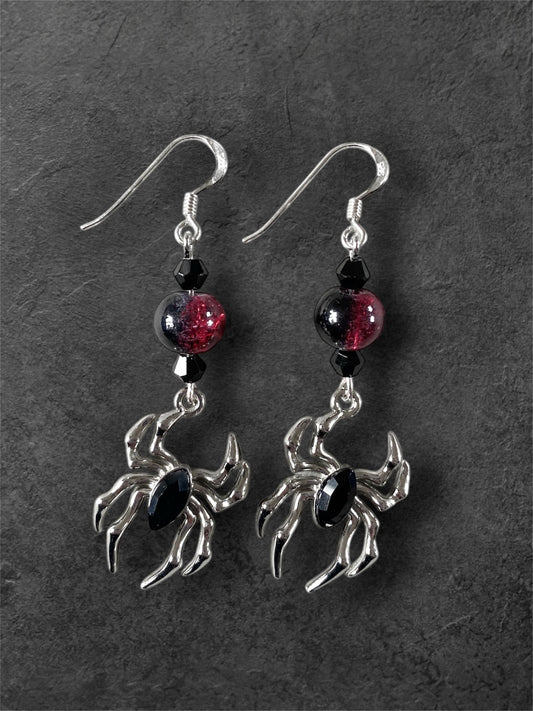 Web of Night Earrings