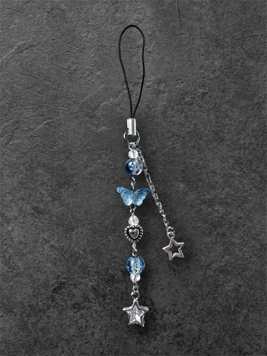 Moonlit Butterfly Phone Charm
