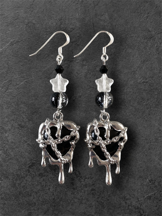 Chained Hearts Earrings