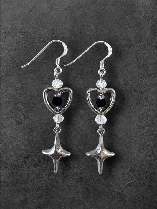Sparkle Heart Earrings