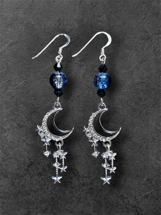 Cosmic Crescent Earrings