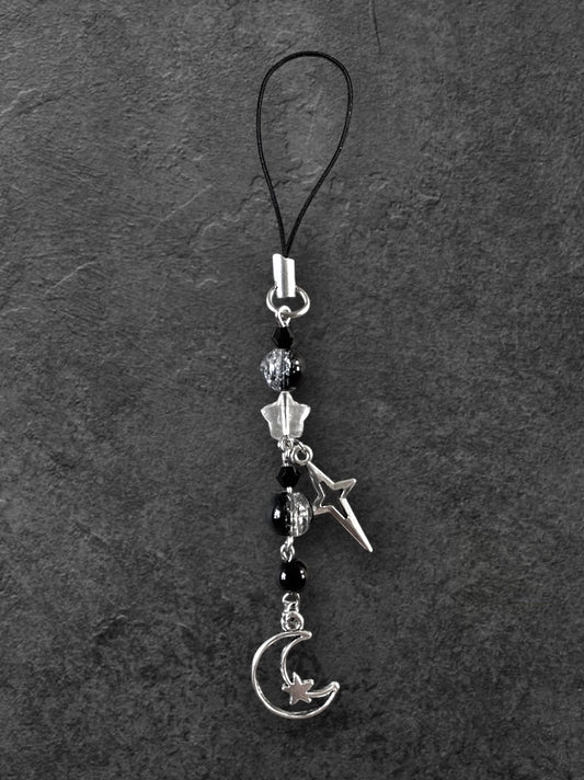 Midnight Pixel Phone Charm