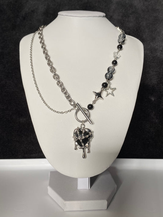 Glitch Heart Necklace